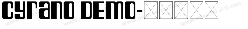 Cyrano DEMO字体转换